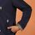 Cotton silk sequenced & embroidered navy blue kurta set with dupatta