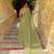 Pista Green Umbrella Cut Lehenga Choli for Wedding Functions For Women's