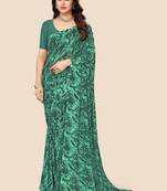 Leheriya pure georgette bandhani saree
