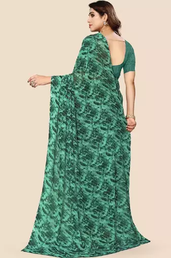 Leheriya pure georgette bandhani saree