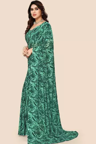 Leheriya pure georgette bandhani saree