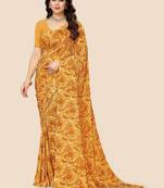 Leheriya pure georgette bandhani saree