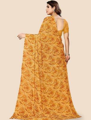 Leheriya pure georgette bandhani saree 2