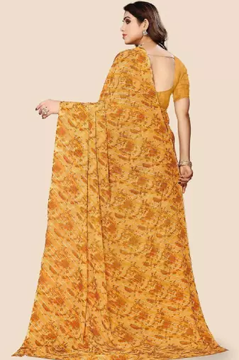 Leheriya pure georgette bandhani saree