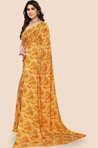 Leheriya pure georgette bandhani saree