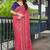 Floral zari pure georgette heavy work bandhani saree