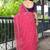 Floral zari pure georgette heavy work bandhani saree