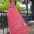 Floral zari pure georgette heavy work bandhani saree