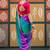 Tie and dye embroidered pure chiffon designer bandhani saree
