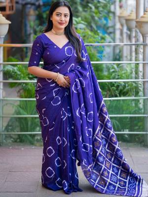 Bandhani zari handloom bandhani saree 1