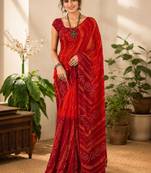 Bandhani pure georgette bandhani saree