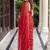 Red woven design zari leheriya saree with unstiched blouse