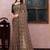 Floral poly georgette bandhani saree