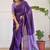 Floral bandhani saree