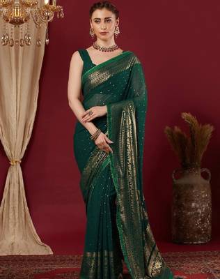 Bandhani pure georgette fusion bandhani saree 1