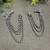 Bugadi Earcuff Earrings: Indian German Silver Chain Dangle Earrings