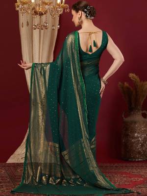 Bandhani pure georgette fusion bandhani saree 3