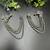 Bugadi Earcuff Earrings: Indian German Silver Chain Dangle Earrings