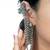 Bugadi Earcuff Earrings: Indian German Silver Chain Dangle Earrings