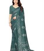 Batik pure georgette bandhani saree