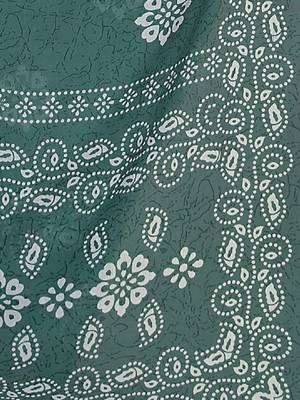 Batik pure georgette bandhani saree 4