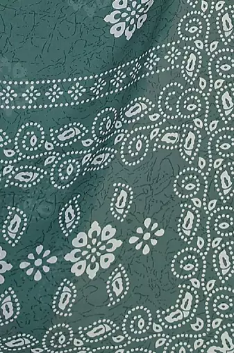 Batik pure georgette bandhani saree