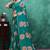 Floral poly georgette bandhani saree
