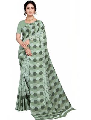Pure georgette bandhani saree 1