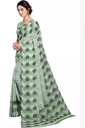 Pure georgette bandhani saree