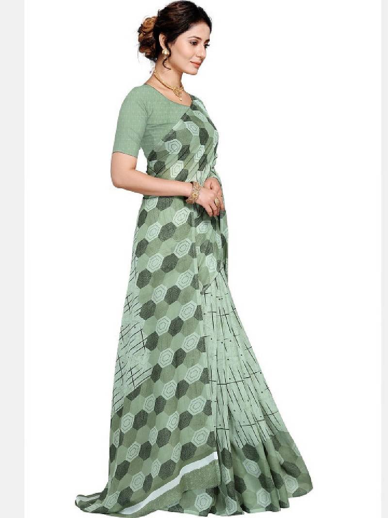 Pure georgette bandhani saree