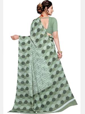 Pure georgette bandhani saree 4
