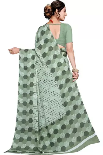 Pure georgette bandhani saree