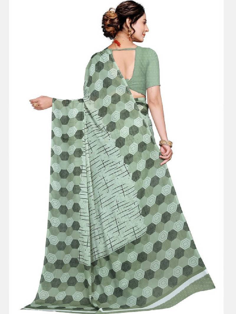 Pure georgette bandhani saree