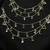 Oxidised Silver Ear Chain Kan Sahara | Three layer Dual Tone Indian Bridal Ear Chain
