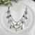 Oxidised Silver Ear Chain Kan Sahara | Three layer Dual Tone Indian Bridal Ear Chain