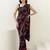 Zari poly georgette bandhani saree
