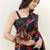 Zari poly georgette bandhani saree