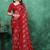Floral beads and stones poly georgette bandhani saree