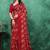 Floral beads and stones poly georgette bandhani saree
