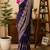 Floral zari art silk bandhani saree