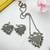 Oxidized Silver Peacock Ghungroo Necklace Set: Handmade Indian Jewelry