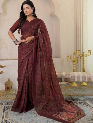 Bandhani pure linen bandhani saree 1