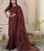 Bandhani pure linen bandhani saree