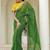 Striped pure georgette fusion leheriya saree
