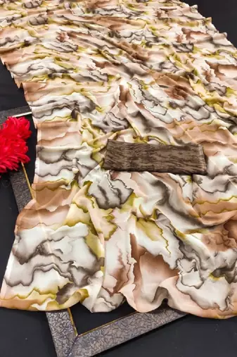 Pure georgette bandhani saree