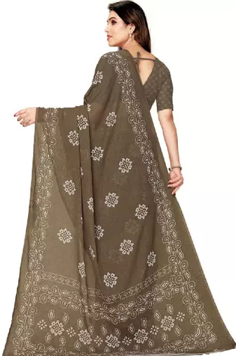 Women bandhani pure georgette saree