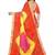 Tie and dye zari poly georgette bandhani saree