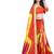 Tie and dye zari poly georgette bandhani saree