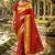 Woven design zari poly georgette designer bandhani saree