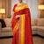 Woven design zari poly georgette designer bandhani saree